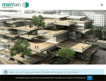 Tablet Screenshot of main-tain.ch